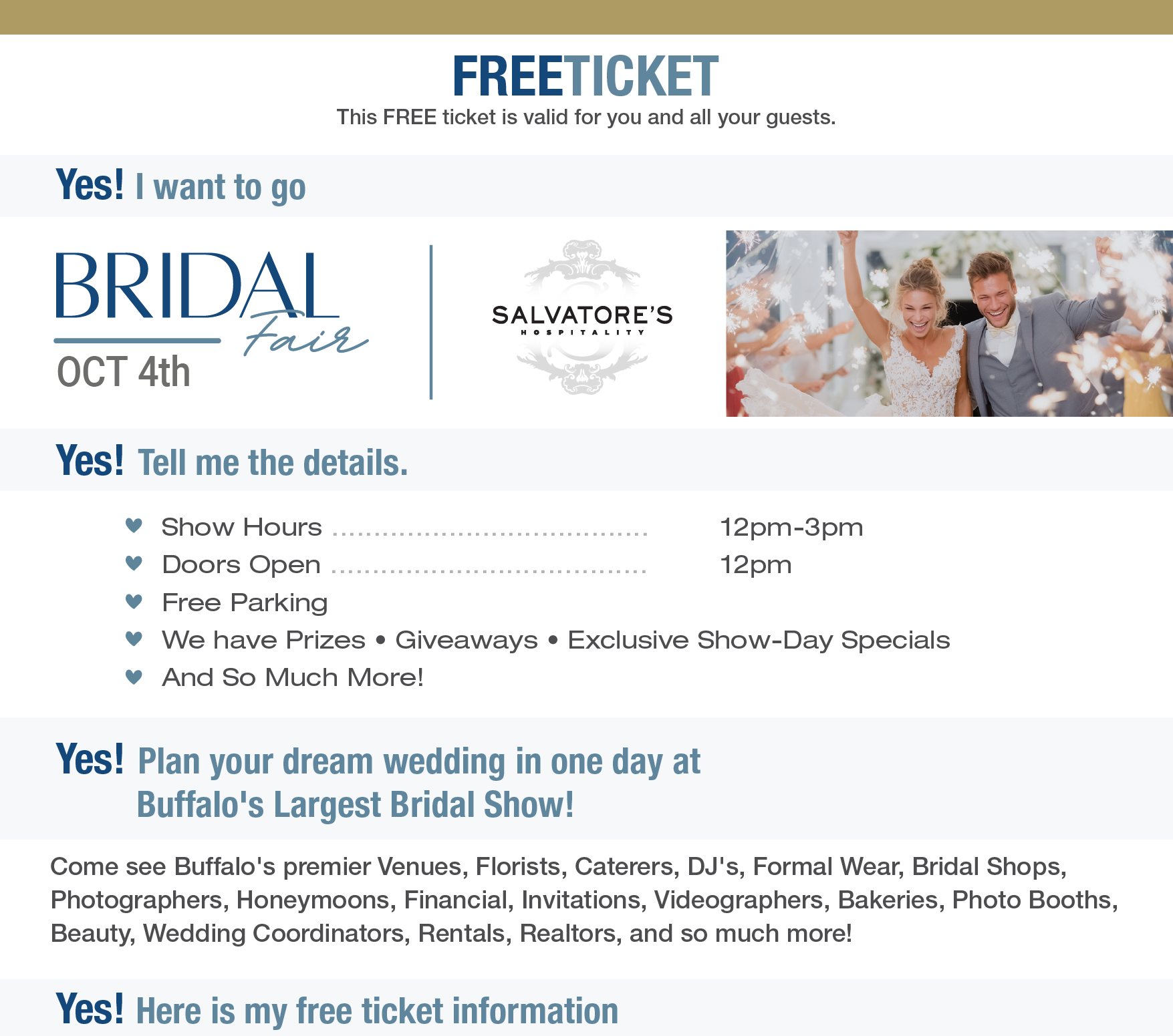 Bridal Tickets